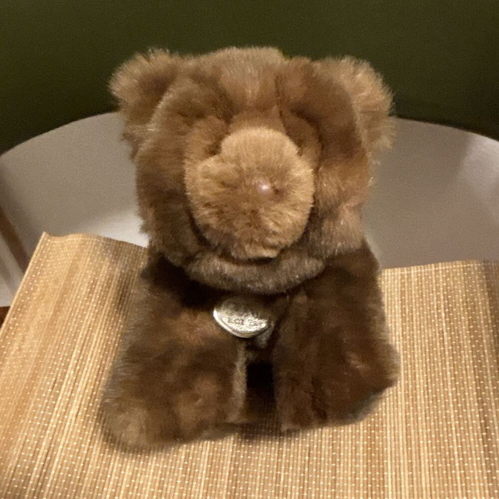GUND Collector's Classic Brown Bear Plush 1987 Vintage Small 6-14in MPN 8711